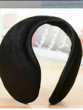 Juncture Black Foldable Ear Warmer Headband Nwt